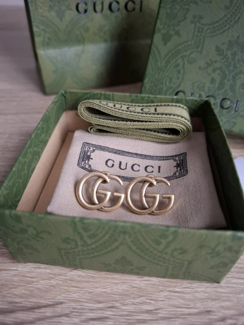 Gucci G Logo Gold Earrings